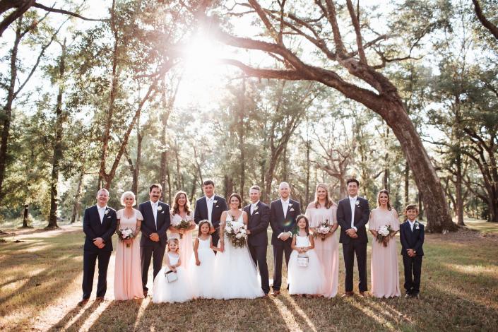 Our live oak trees allow for the perfect backdrop for weddings.